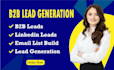 do b2b lead generation, linkedin leads, email list building for any industry
