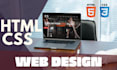 design responsive website with HTML, CSS