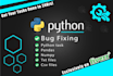 help you with python programming tasks and bug fixing