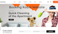 design cleaning service website with booking koala, booking koala website