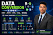 convert clean and transform CSV json XML sql excel and other data files