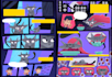 make a colorful comic on any topic