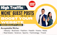 do high traffic niche guest post