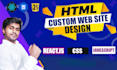 create responsive and modern landing page using HTML,CSS,js