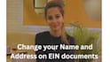 change name and address on your ein documents on irs