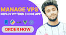 host or deploy your python nodejs react app on vps