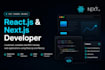 do frontend web development in react js next js javascript