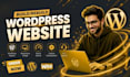 design modern wordpress websites and business websites