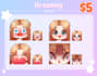 draw cute emote for twitch stream
