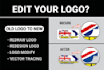 redesign, edit and convert to a vector file your logo