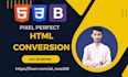convert PSD to html, figma to html css bootstrap 5 responsive website