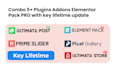 install element pack pro, ultimate post kit pro, prime slider pro with lifetime