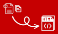 convert your pdf, to HTML , CSS and javascript