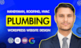 design professional plumbing, plumber, handyman, contractor website