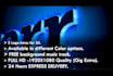 create 2 cool 3d glowing logo intros