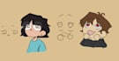 draw 5 dollar character chibis