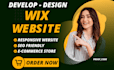 do wix website design or wix ecommerce website, wix online store