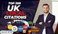 do 200 local citations for  local SEO UK ,USA, canada ,uae