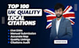 create top 30 local UK citations manually