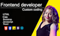 be your front end developer website designer html css bootstrap design