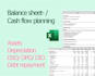 create a balance sheet planning for your company