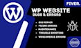 fix wordpress and woo commerce issues or bugs or critical error