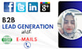 do b2b linkedin lead generation by python API