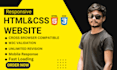 create fully responsive creative html, CSS, bootstrap website