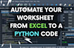 to automate your data frame in excel to a python code