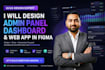 design admin panel dashboard design and web app in figma