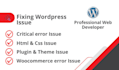 fix wordpress error, issue, and woocommerce bugs