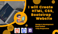 be your front end designer, redesign, custom coding in html css