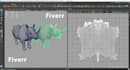 do a high poly retopology 3d model and uv unwrapping