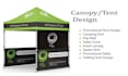 design event tent, table cover, flag, and  canopy tent