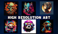 make graphic t shirt designs with midjourney ai image prompt