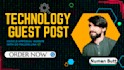 do tech guest post, technology guest post,high da guest post, dofollow backlinks