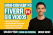 create high converting fiverr gig video to boost your sales