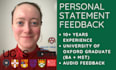 give detailed feedback on your personal statement within 24 hours