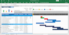 create gantt chart, raci chart, wbs in excel