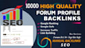 create forum profile and social network backlinks