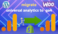 migrate universal analytics to ga4, ecommerce tracking
