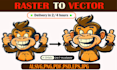 do manual vector tracing in 1 hour