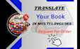 translate your book from english to multi languages for kdp amazon publishing