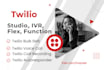 setup twilio studio, IVR calling SMS, twilio function, twilio twiml
