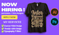 do custom typography t shirt design