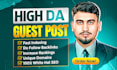 do high da guest post and publish article with dofollow backlinks