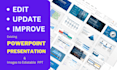 redesign, update and edit your powerpoint presentation