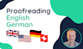 proofread and copyedit in german and english