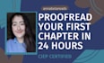 proofread your first chapter in 24 hours