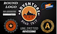 circular round, label, patch, badge,sticker, stamps logo